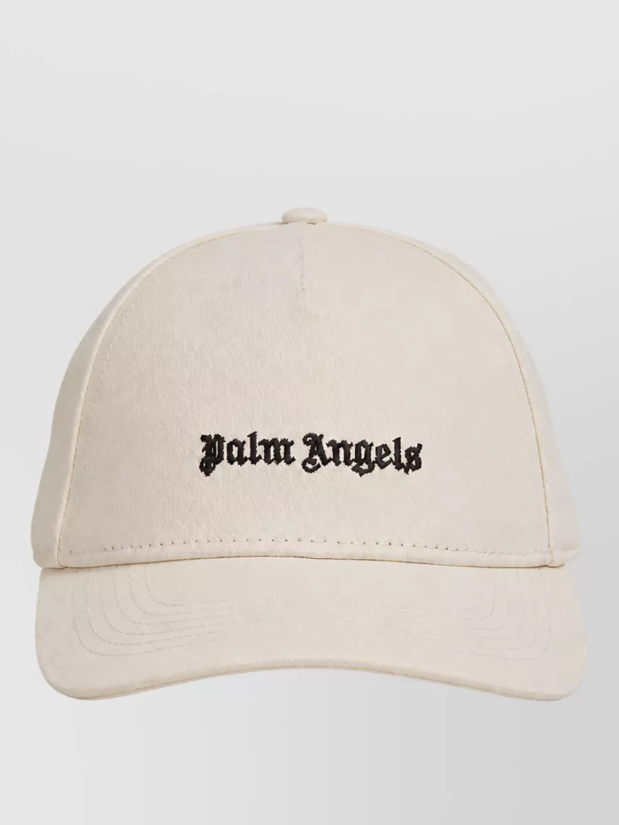 Palm Angels curved logo visor cap