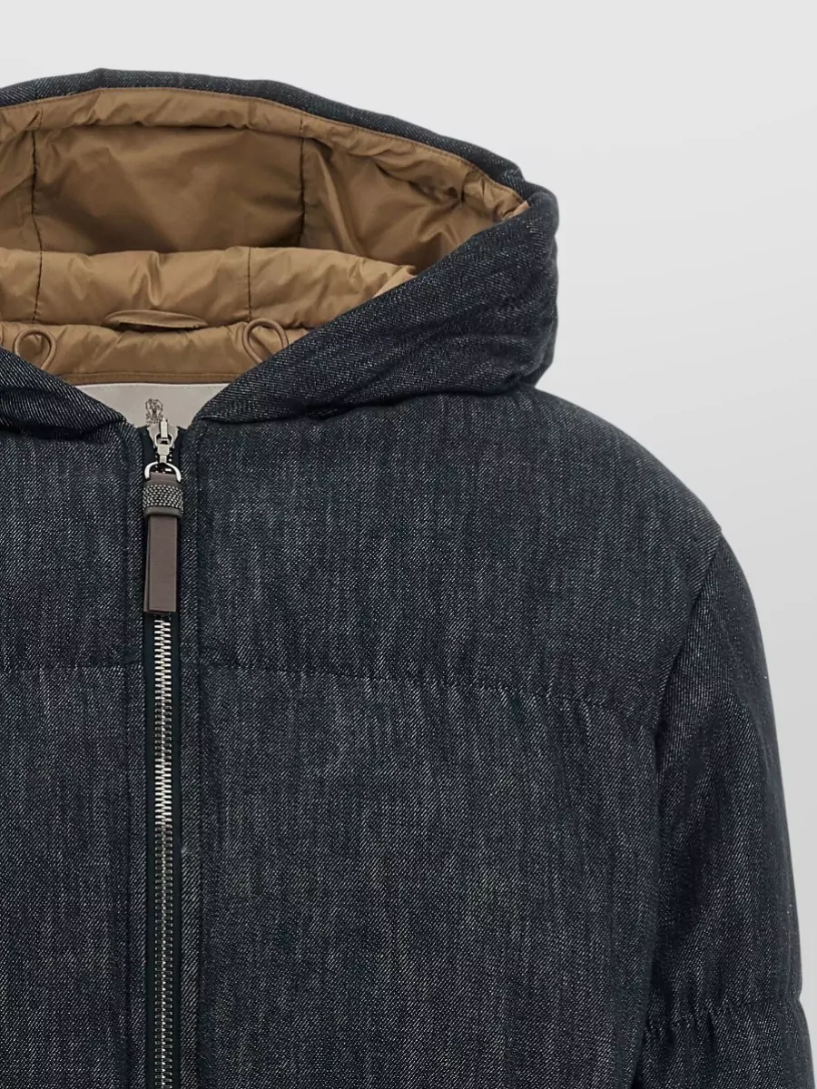 Brunello Cucinelli Down Hooded Quilted Parka Coat