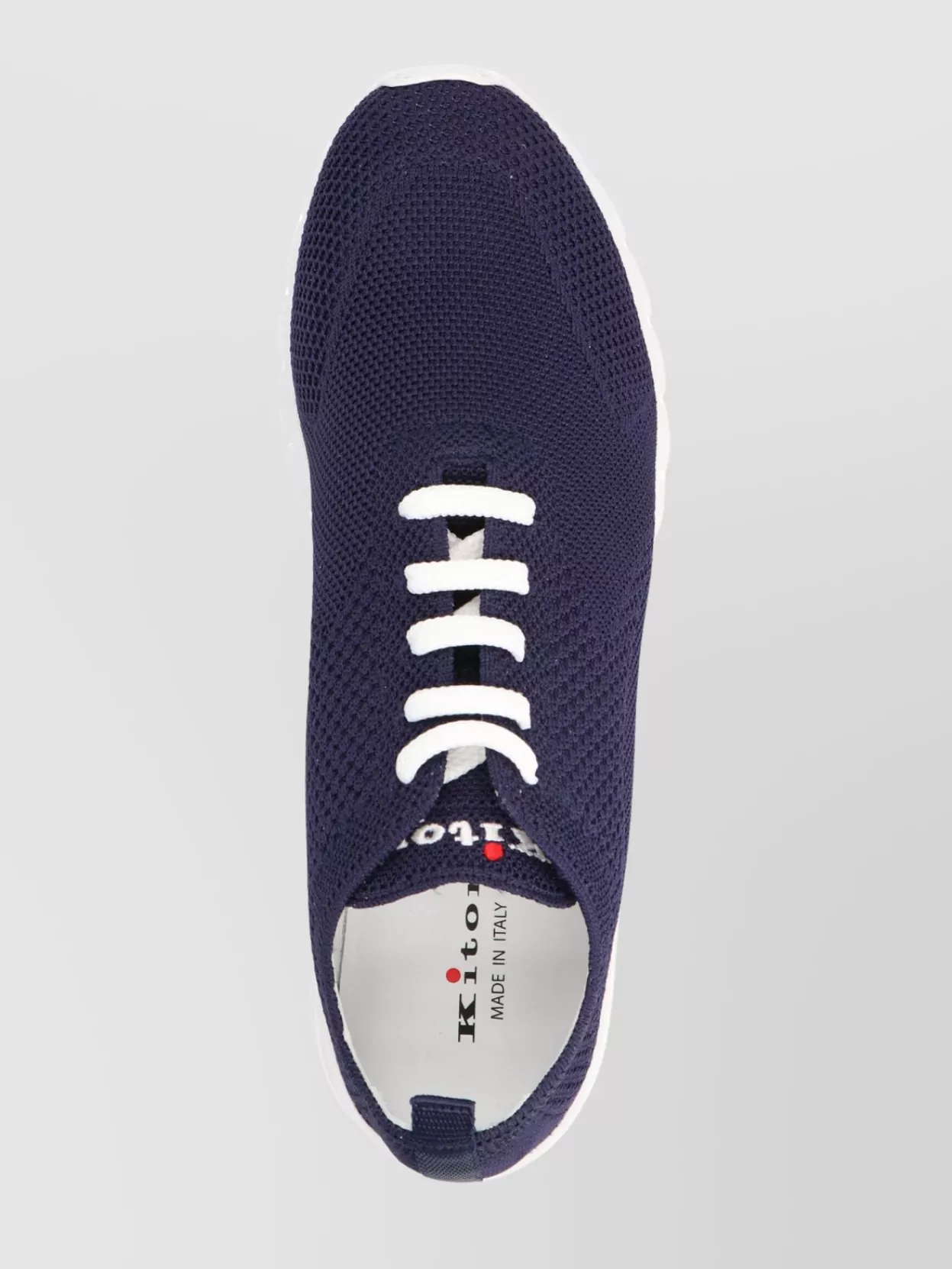 Kiton Navy Blue Fit Running Sneakers