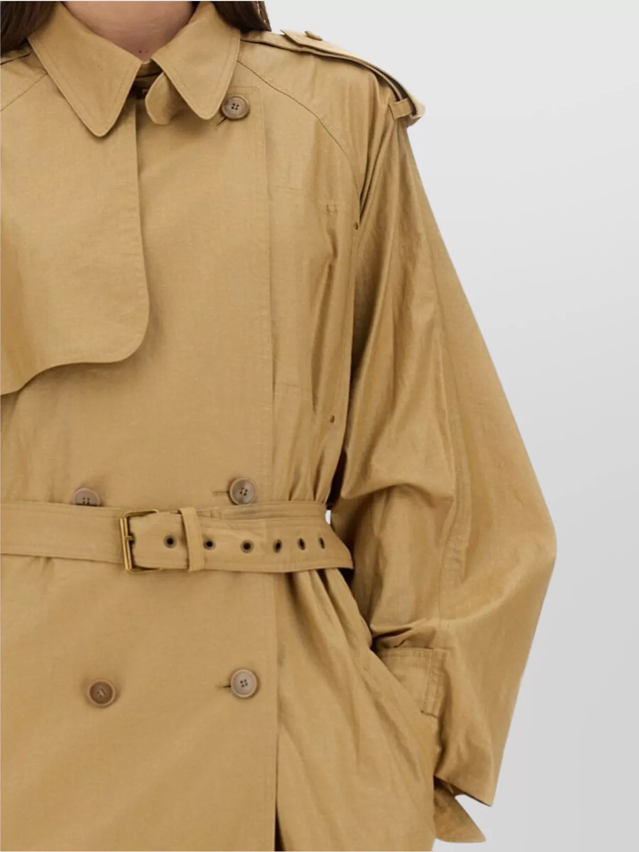 Isabel Marant Belted Double-breasted Trench Epaulettes Storm Flap