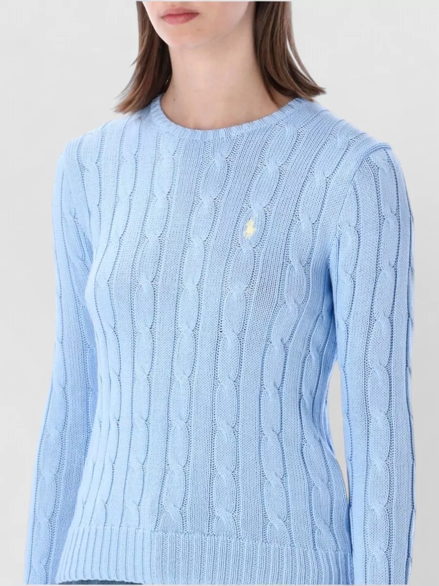 Polo Ralph Lauren Cotton Cable-Knit Slim-Fit Sweater