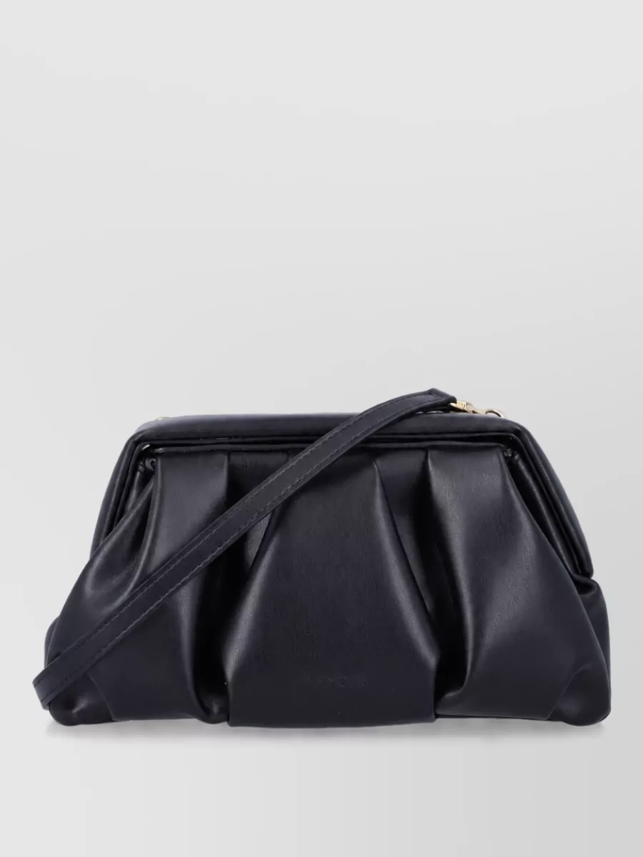 Themoiré athene pleated clutch bag