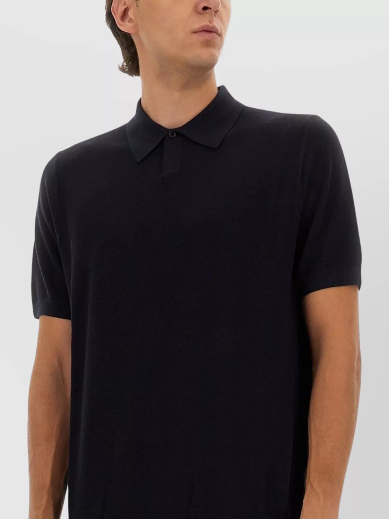 Boss Short Sleeve Polo Knit Sweater