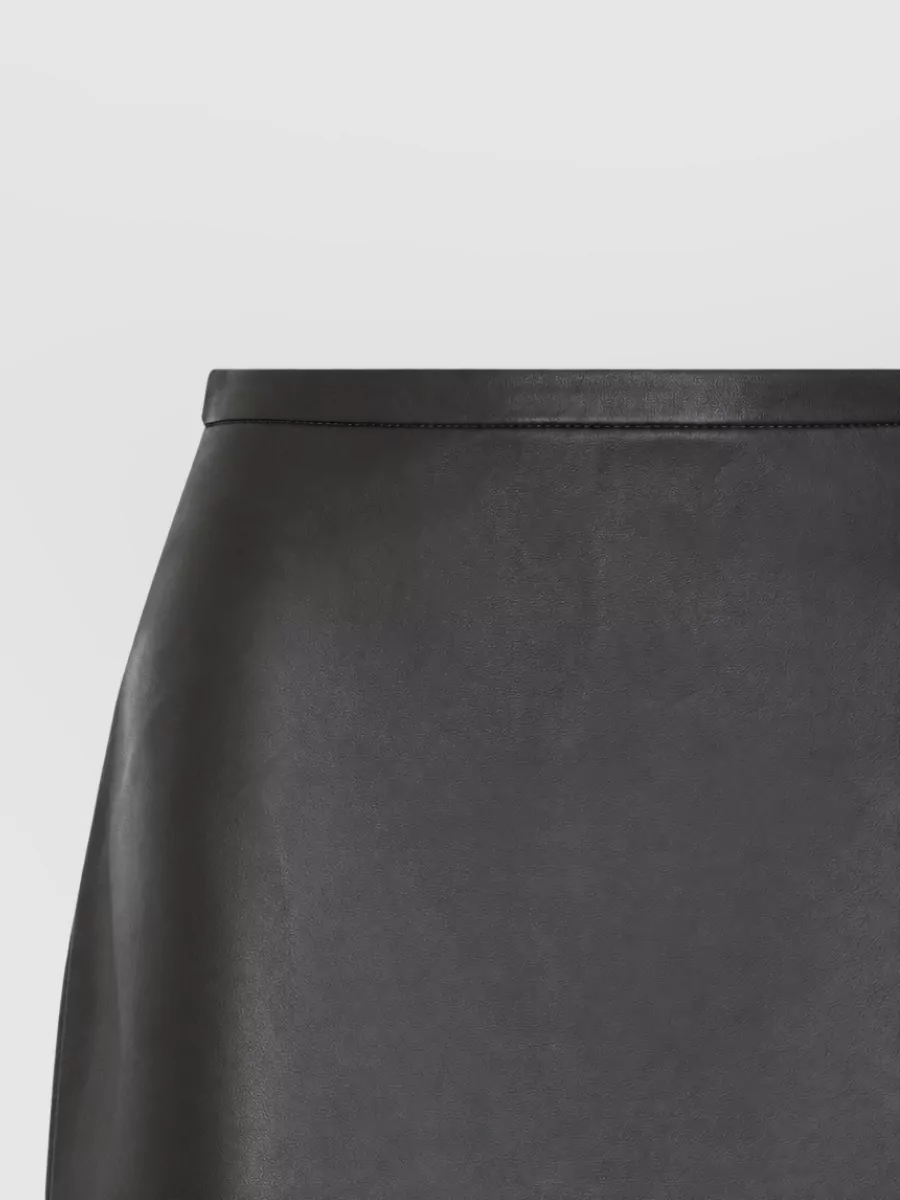 Co Leather High-Waisted Midi Pencil Skirt