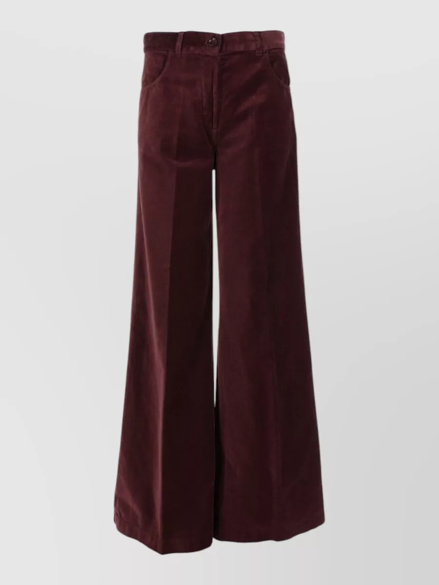Aspesi cotton wide-leg trousers