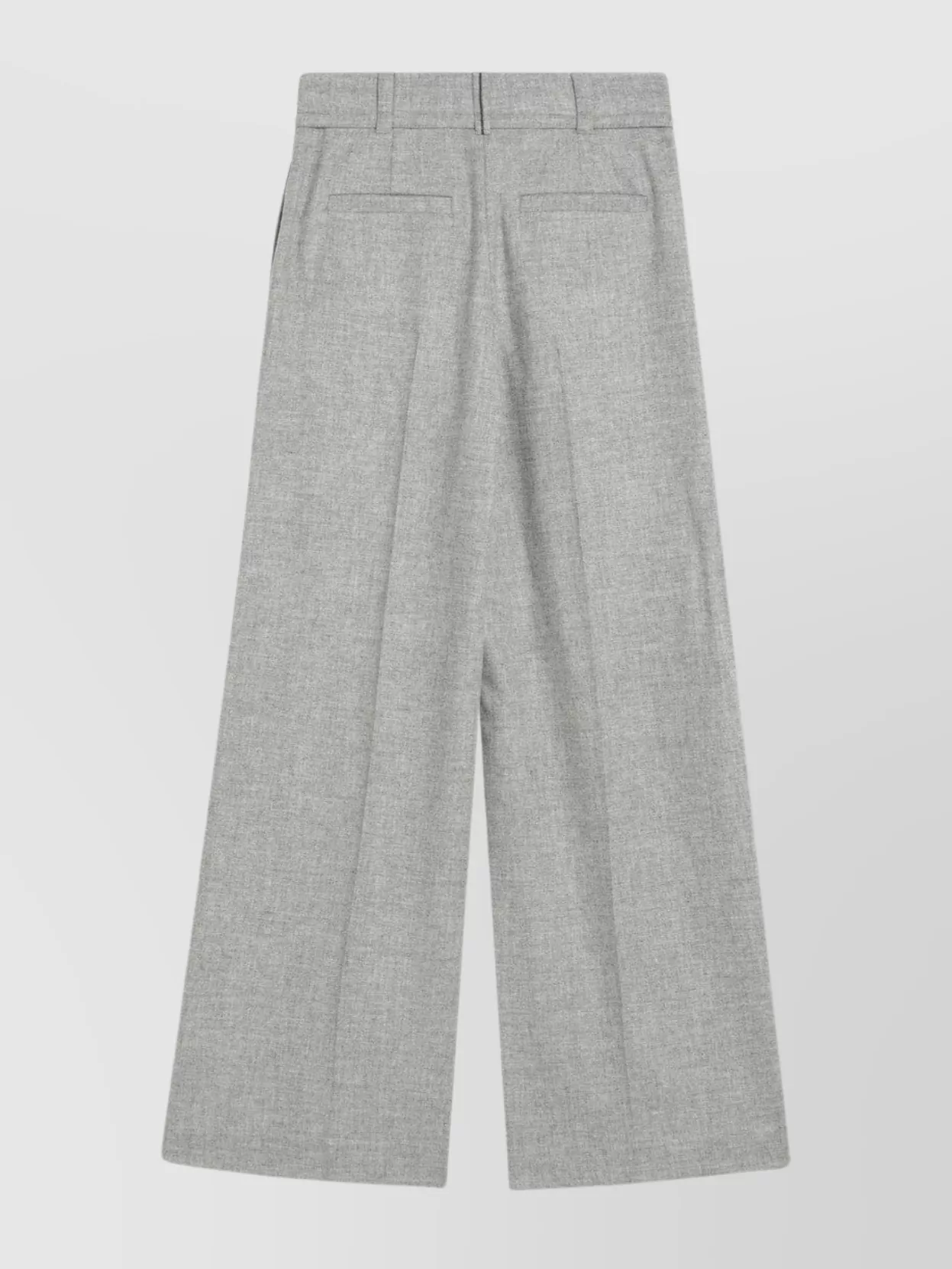 Brunello Cucinelli Luxe Wool And Cashmere Wide-leg Trousers In Gray