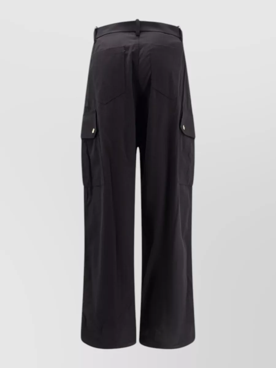 Pinko Cotton Wide-Leg Trousers