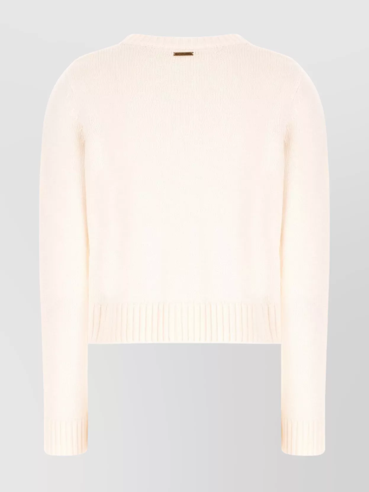 Michael Kors Wool Cardigan With Crew Neck And Patch Pockets