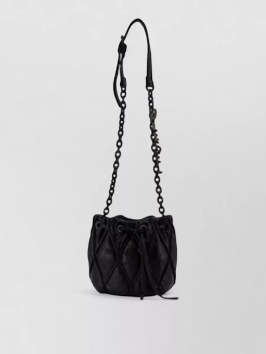 Diesel small cotton bucket bag