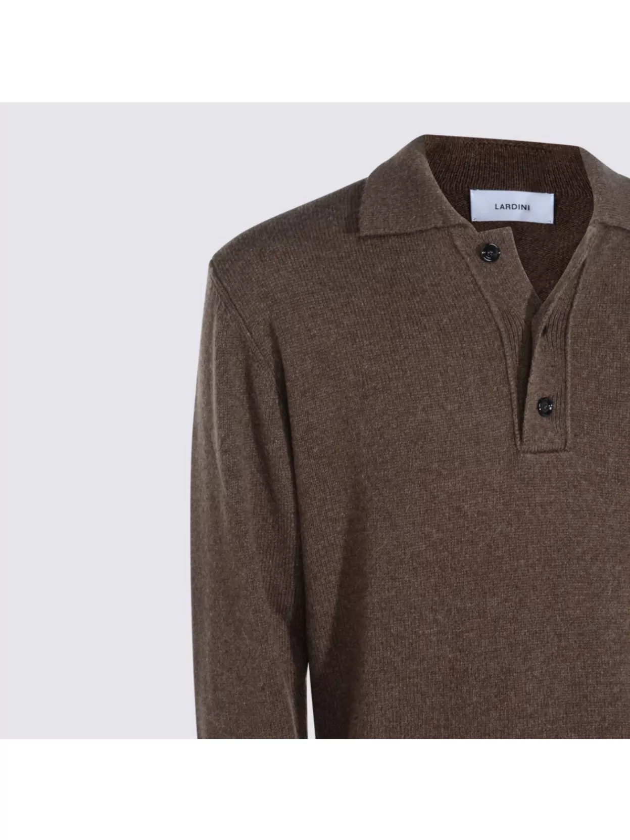 Lardini Ribbed Cuff Crewneck Sweater Design