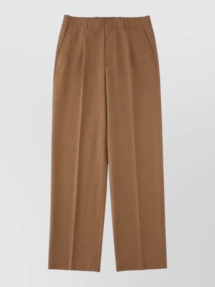 Our Legacy virgin wool wide-leg pleated trousers