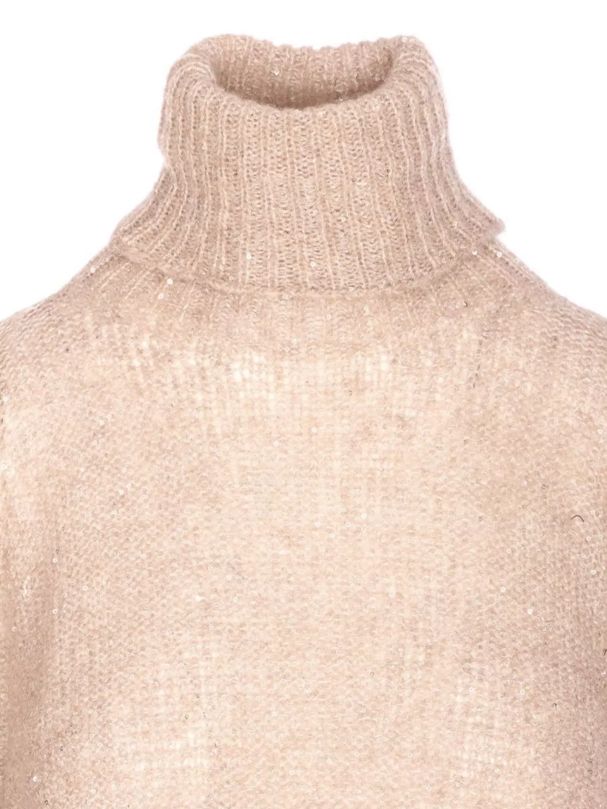 Roberto Collina High Neck Turtleneck Sweater Sequins
