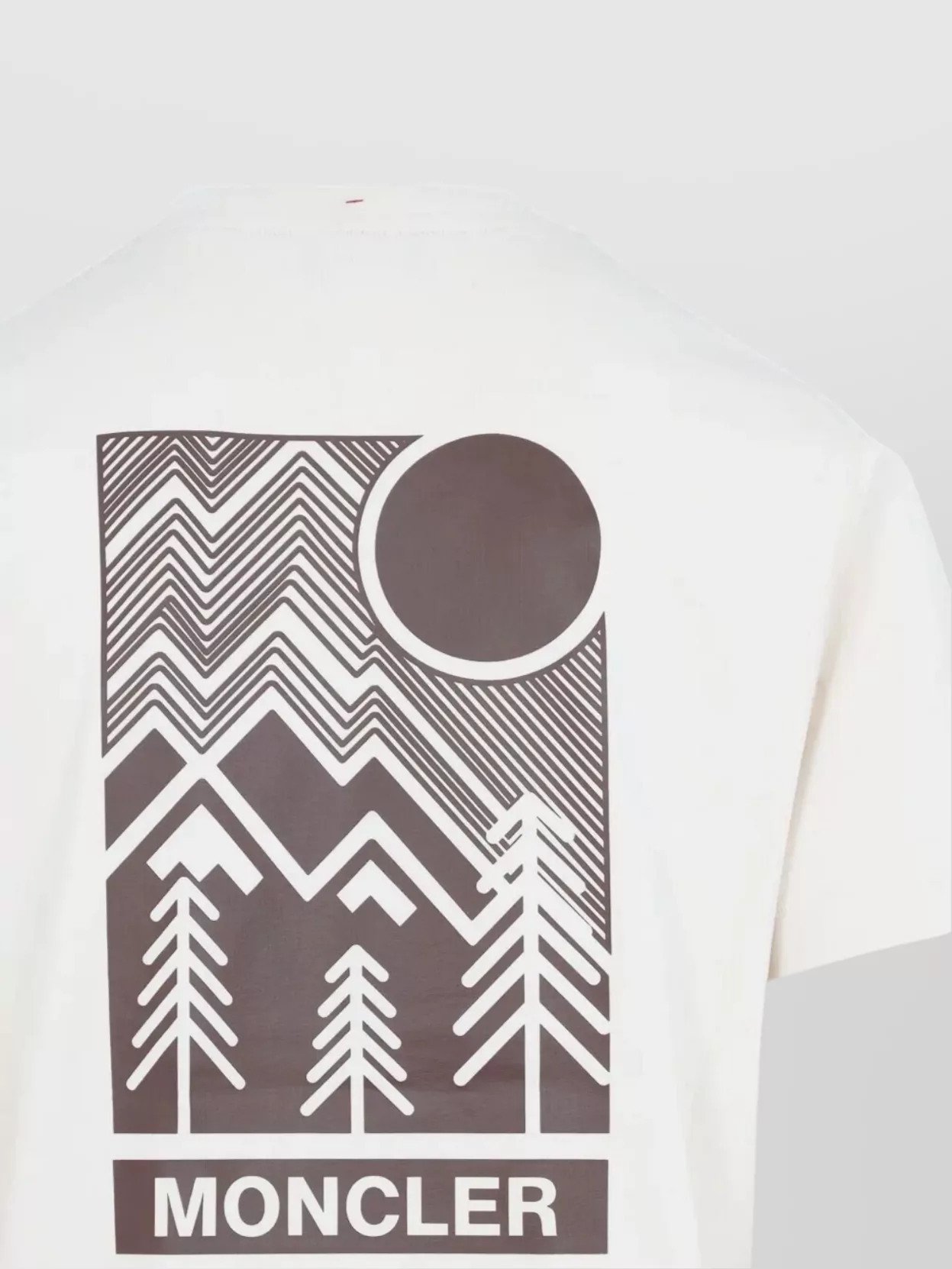 Moncler Cotton T-shirt With Embossed Logo Grenoble Clothing In White