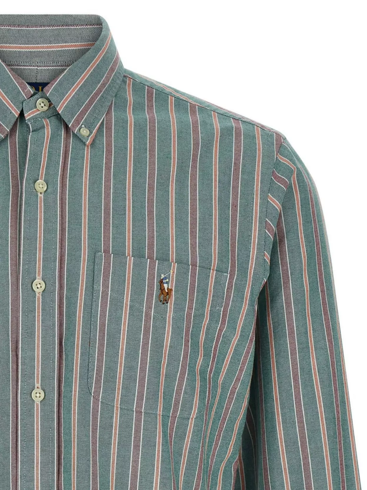 Polo Ralph Lauren Striped Shirt Featuring Button-Down Collar