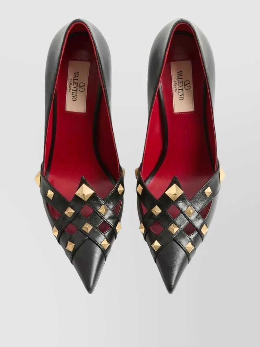Valentino Garavani Leather Studded Pumps