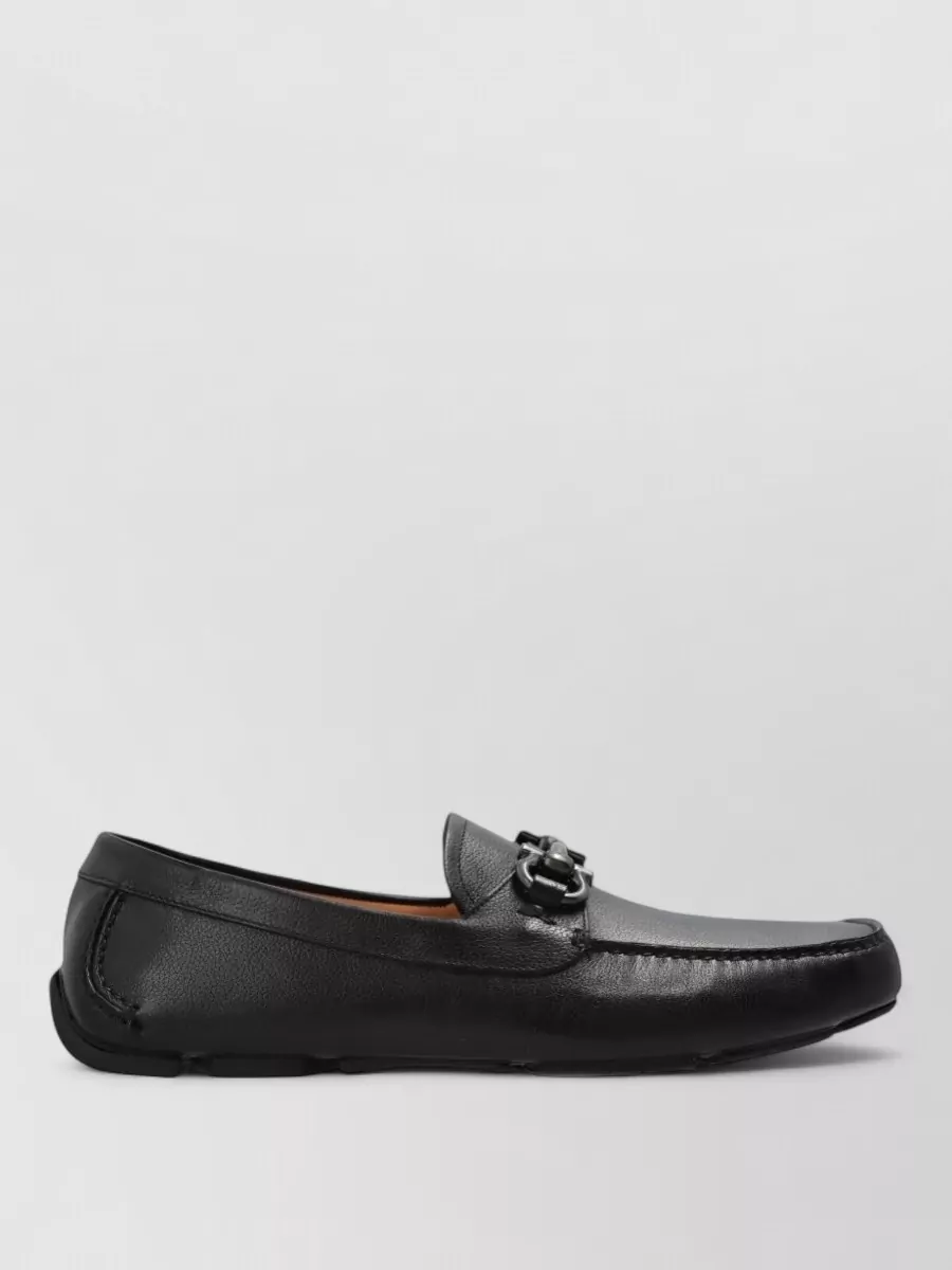 Ferragamo leather driver loafers