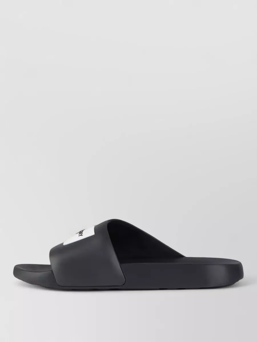 Givenchy Slide Flat Sandal Embossed Sole Open Toe