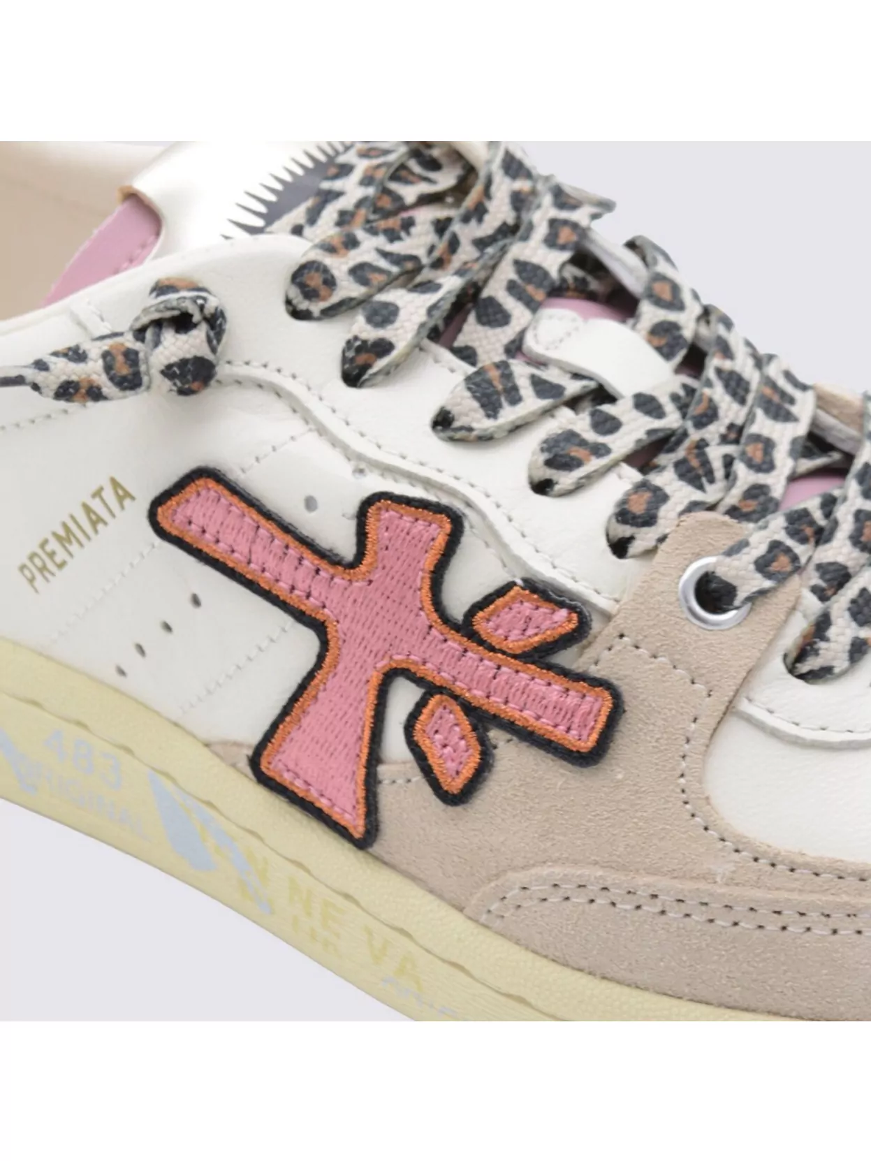 Premiata Casual Low Top Sneakers With Contrast Stitching