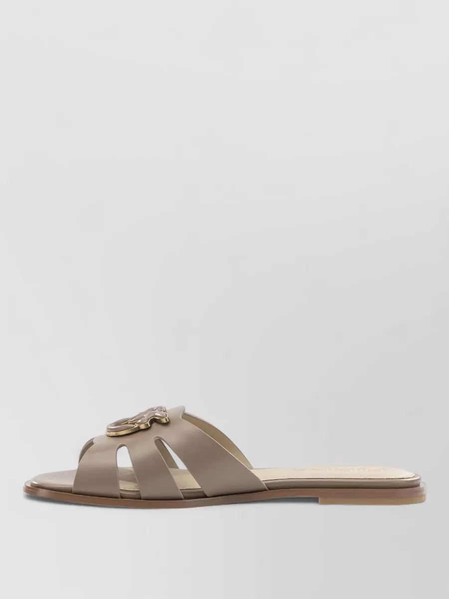 Pinko Leather Slides