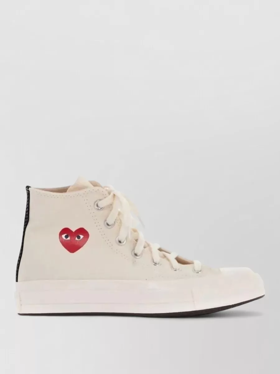 Comme Des Garçons Play High-Top Lace-Up Sneakers