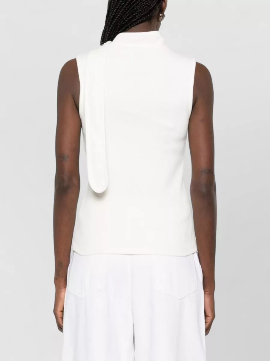 Lemaire Sleeveless Top Nylon Silk Blend Scarf