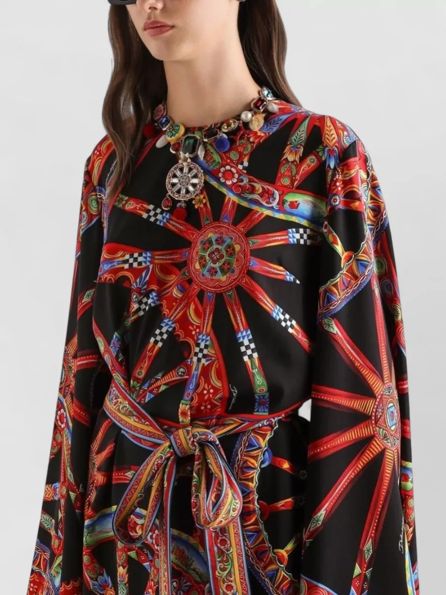 Dolce&Gabbana Silk Printed Mini Dress