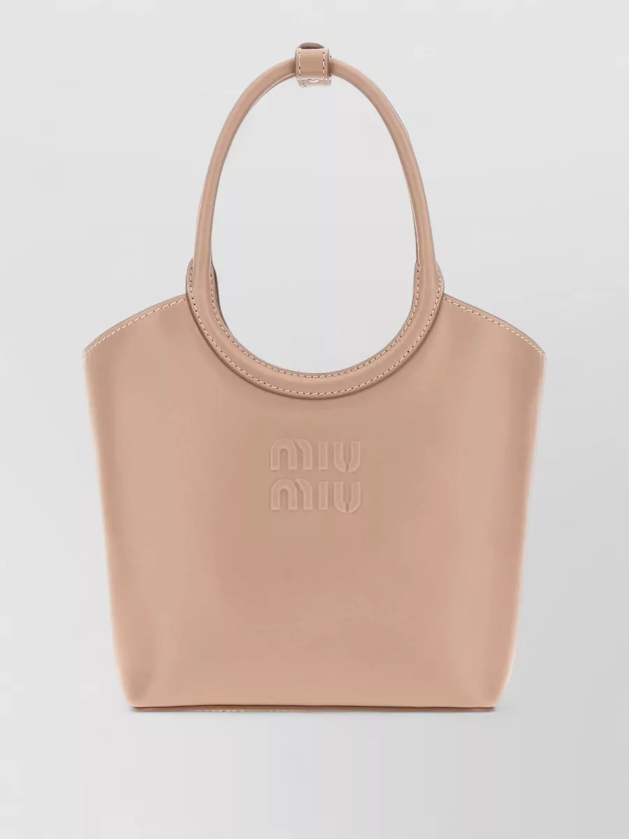 Miu Miu ivy leather tote bag