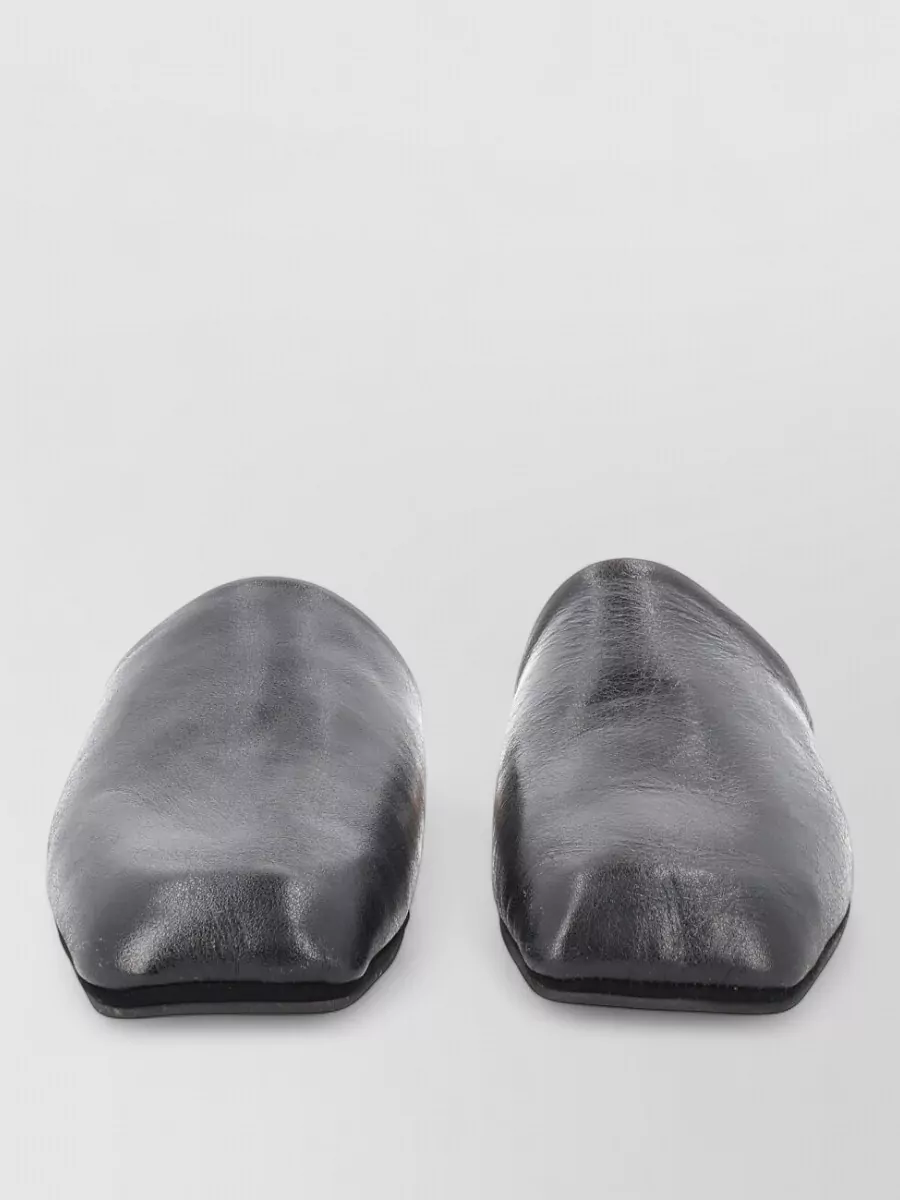 Our Legacy leather mule loafers
