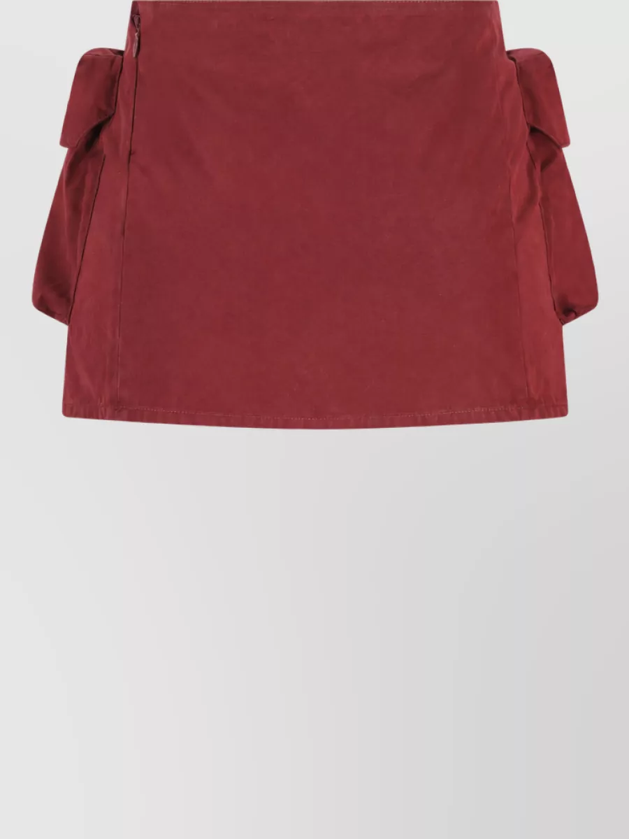 Miu Miu cotton knee-length fitted skirt
