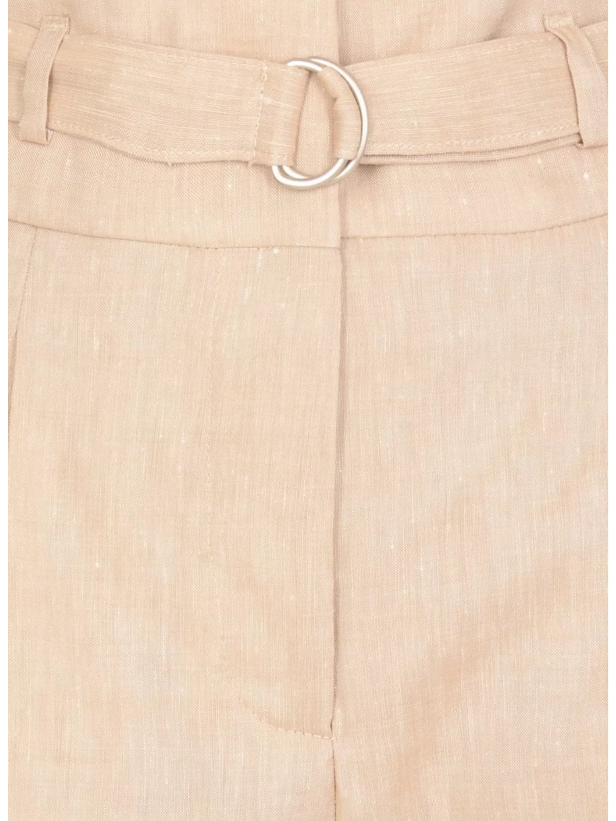 Peserico Straight Linen And Wool Blend Trousers