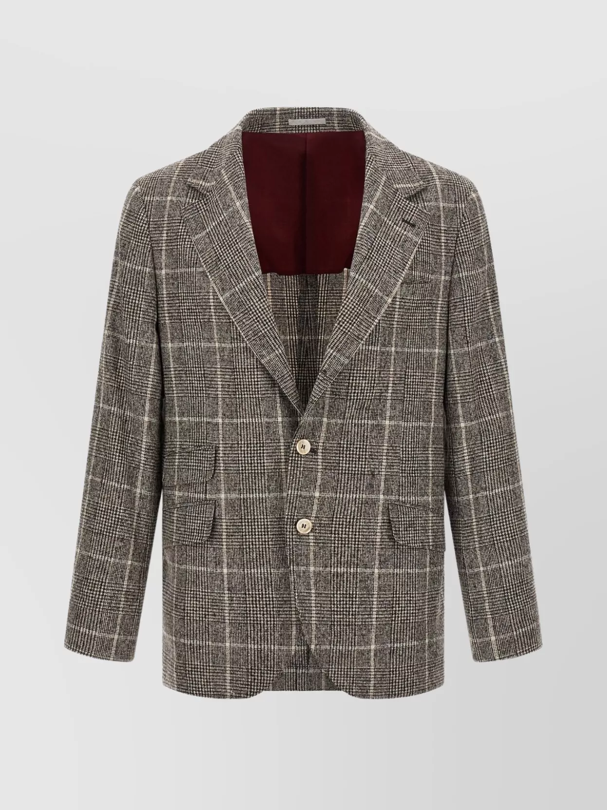 Brunello Cucinelli Blazer 'horse' Notch Lapel Back Vent