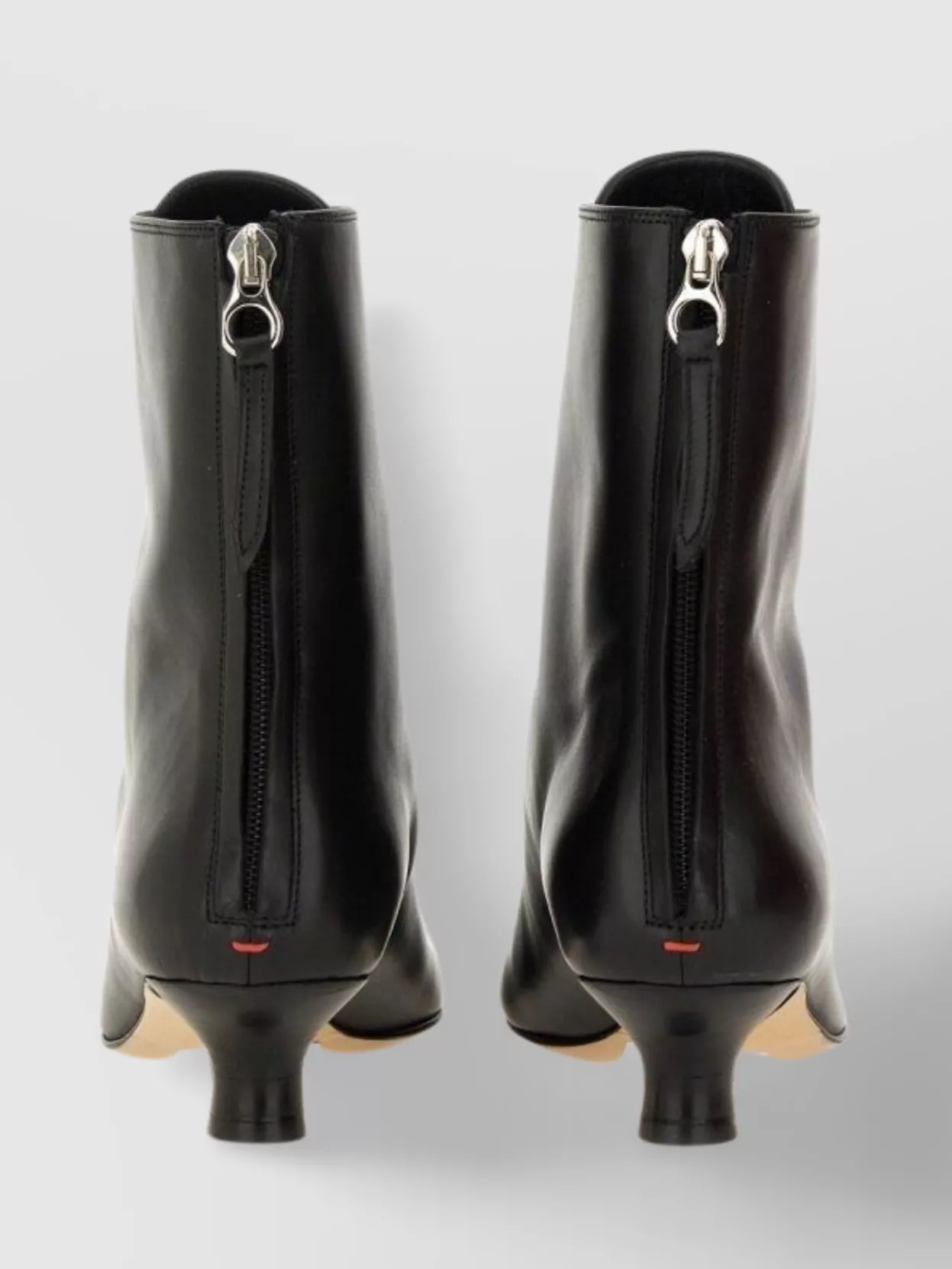 Aeyde Pointed Toe Kitten Heel Ankle Boots