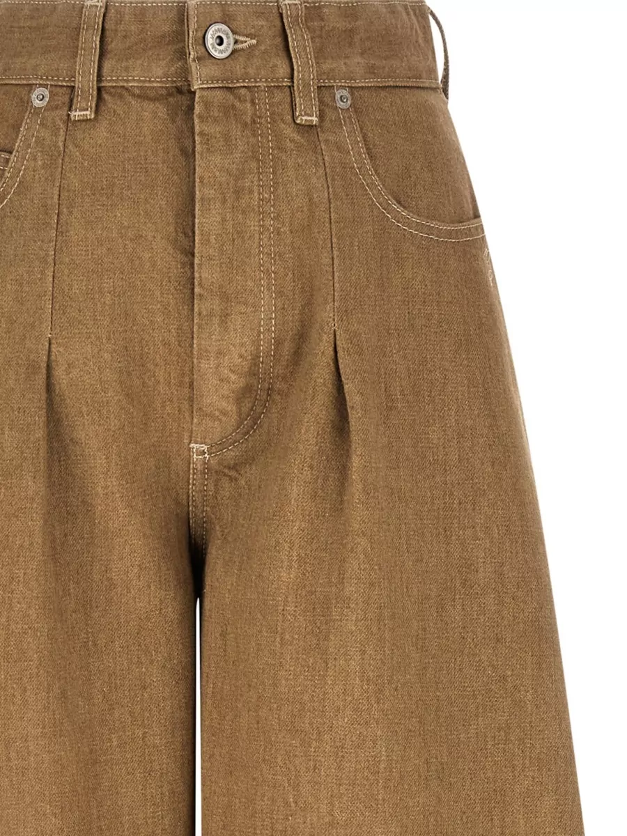 Jacquemus De Nimes Ovalo Wide Leg Jeans