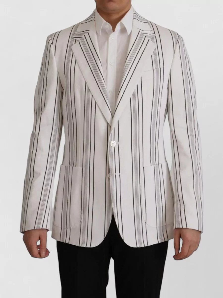 Dolce&Gabbana Striped single-breasted blazer
