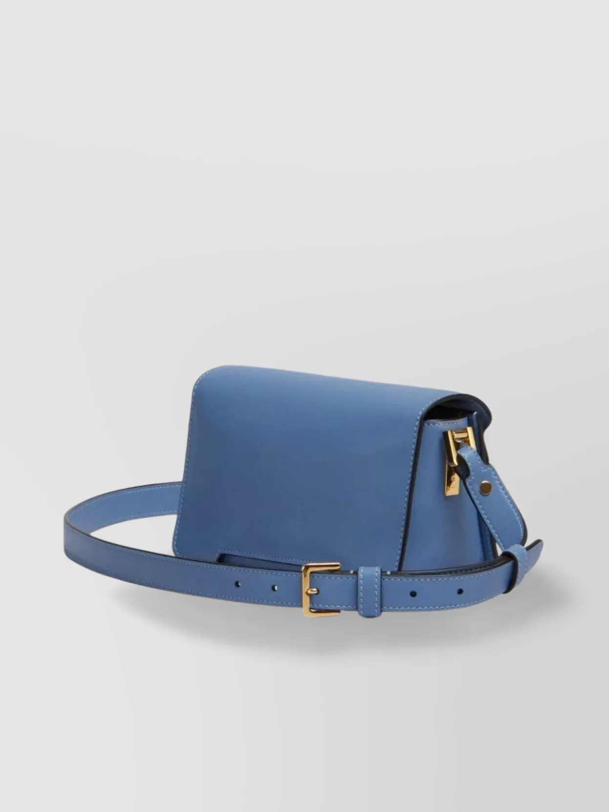 Marni Adjustable Calfskin Shoulder Bag With Studded Detail