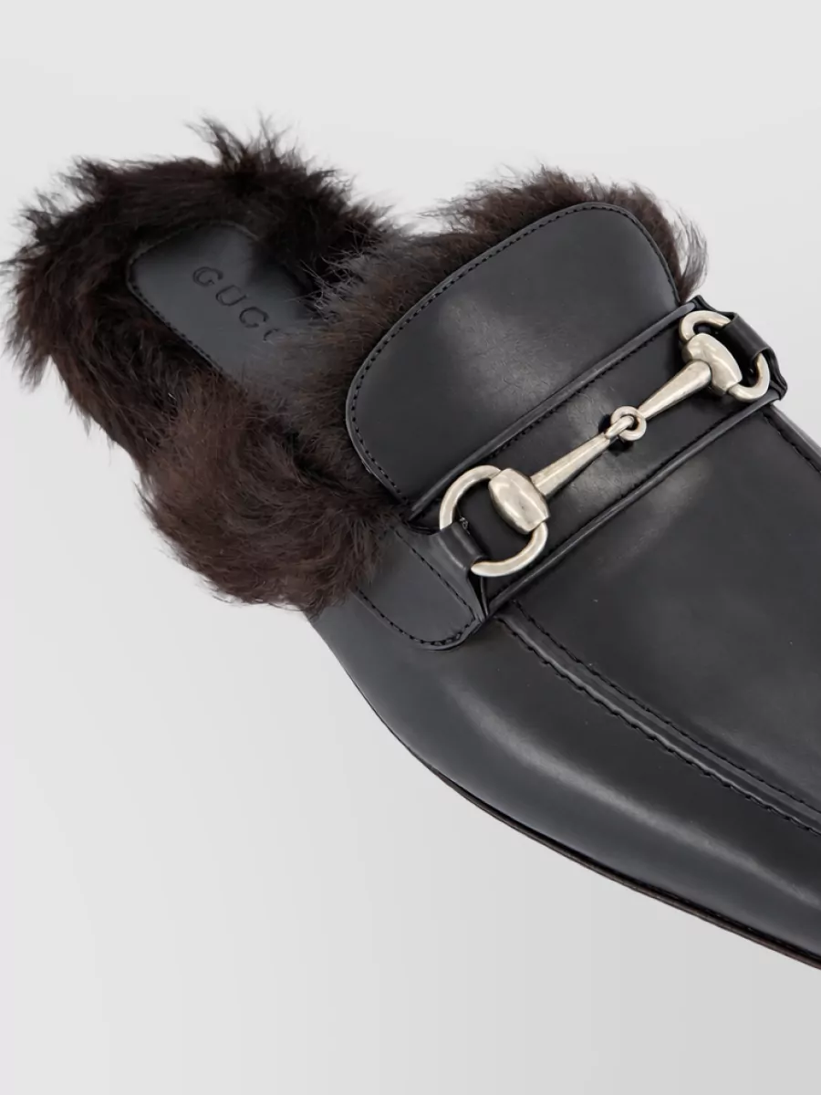 Gucci Leather Horsebit Loafers