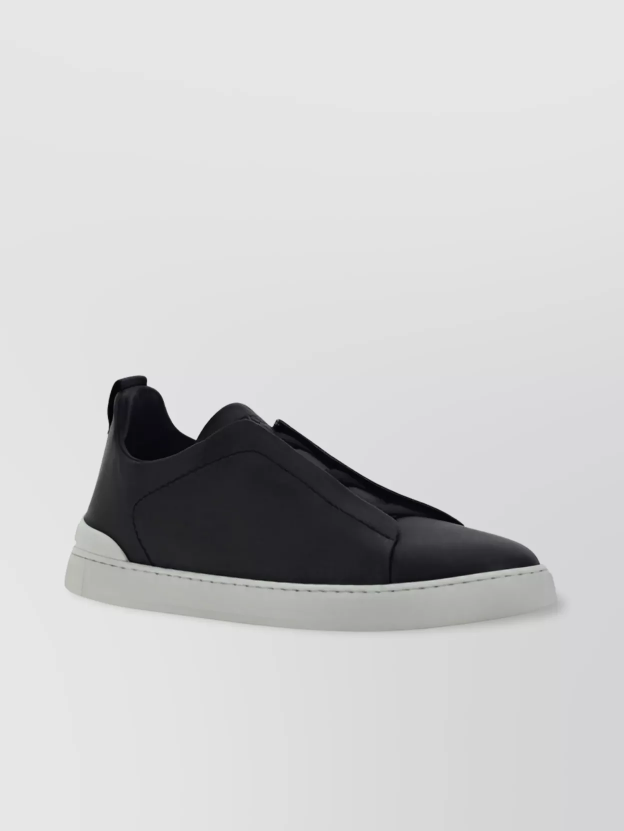 Zegna Leather Low-top Sneakers Contrast Sole
