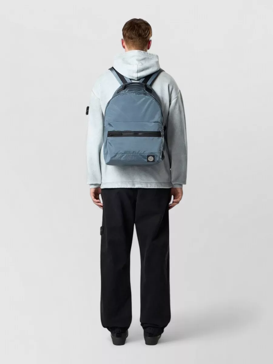 Stone Island Econyl Nylon Backpack Metal Compass Patch