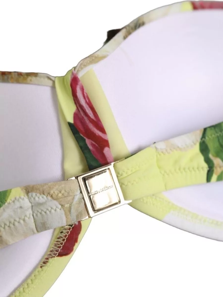 Dolce&Gabbana Floral Halterneck Bikini Top