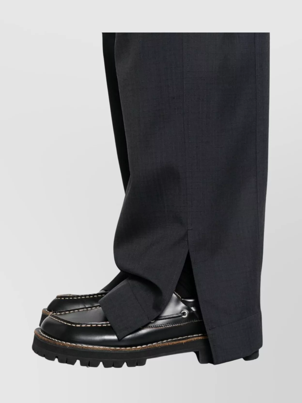 Jil Sander High Waist Pleated Trousers With Side Slits