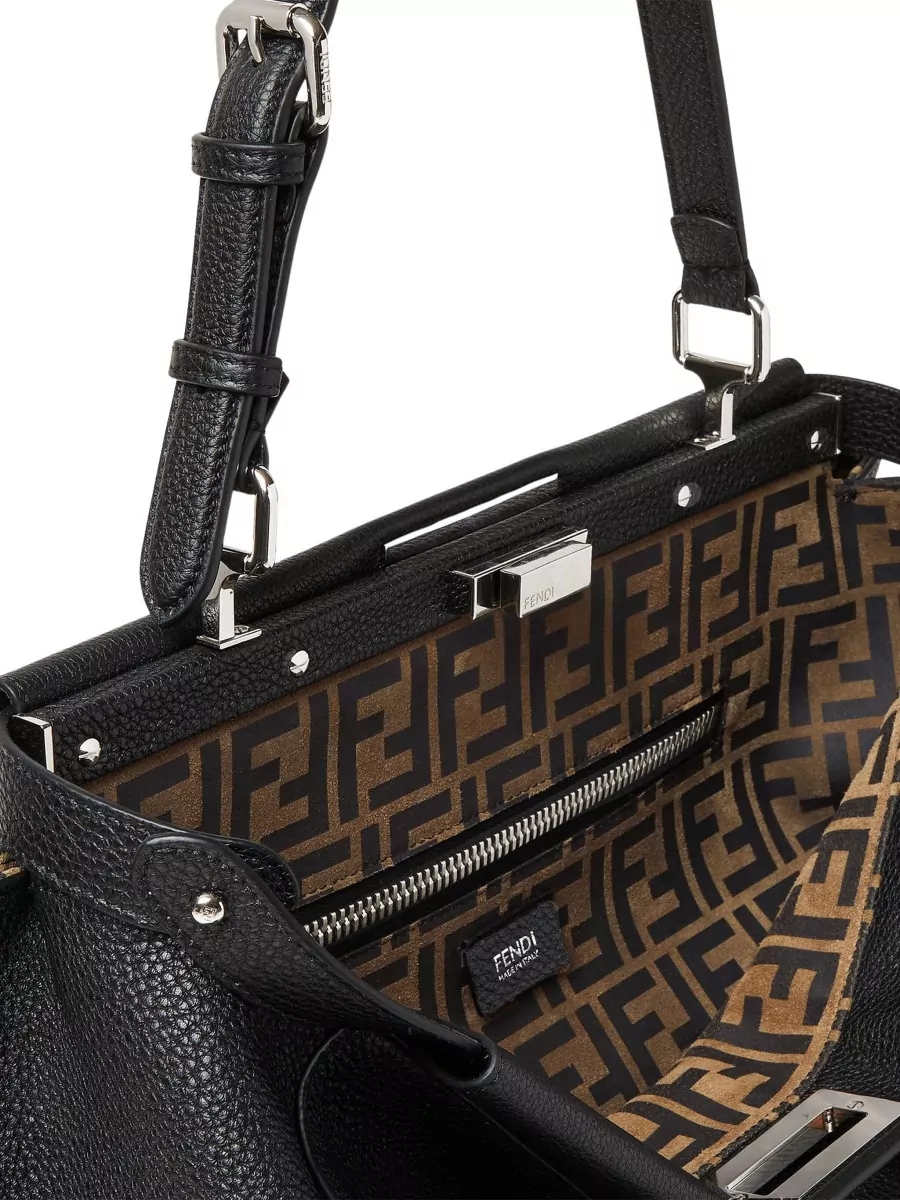 Fendi Leather my peekaboo clutch bag