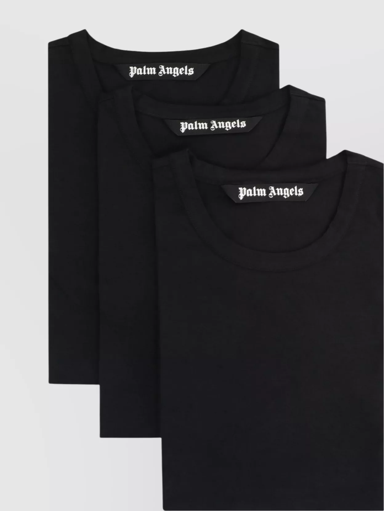 Palm Angels Three Cotton Crew Neck T-Shirts Set