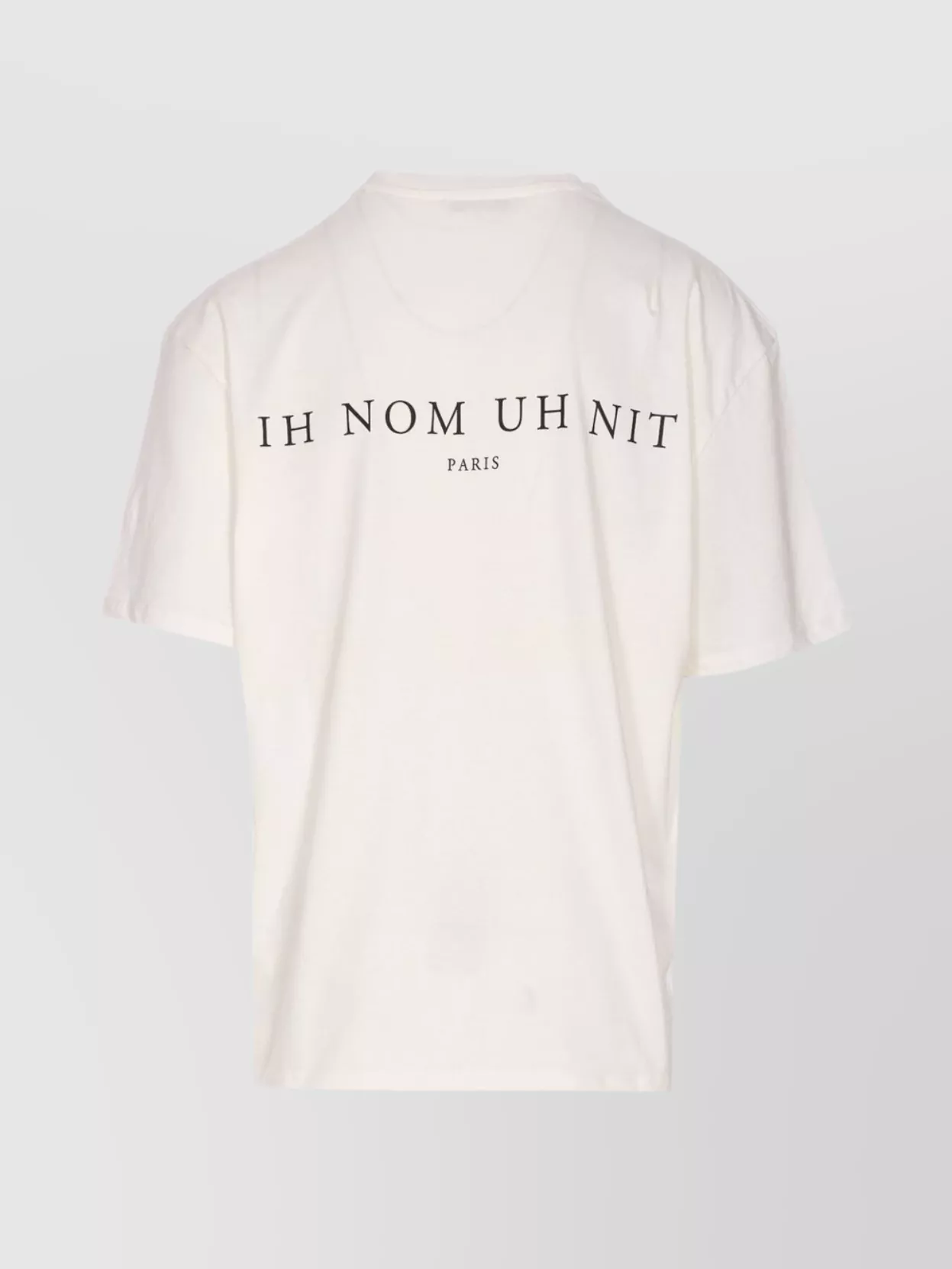 Ih Nom Uh Nit Future Mask Graphic Crewneck T-shirt In White