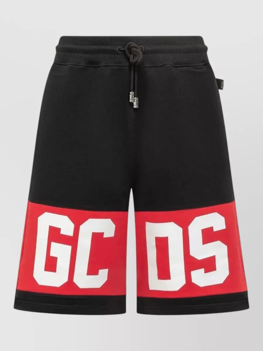 GCDS cotton logo bermuda shorts