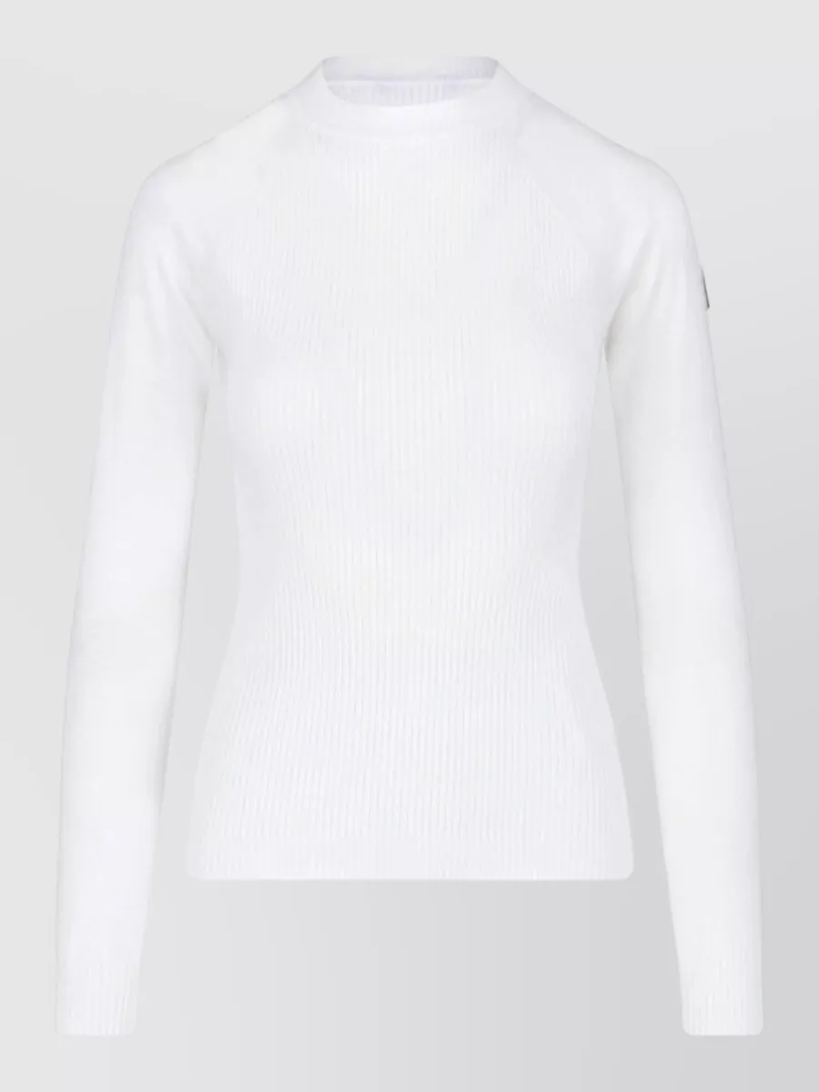 Moncler Grenoble Ribbed logo-patch long-sleeve sweatshirt