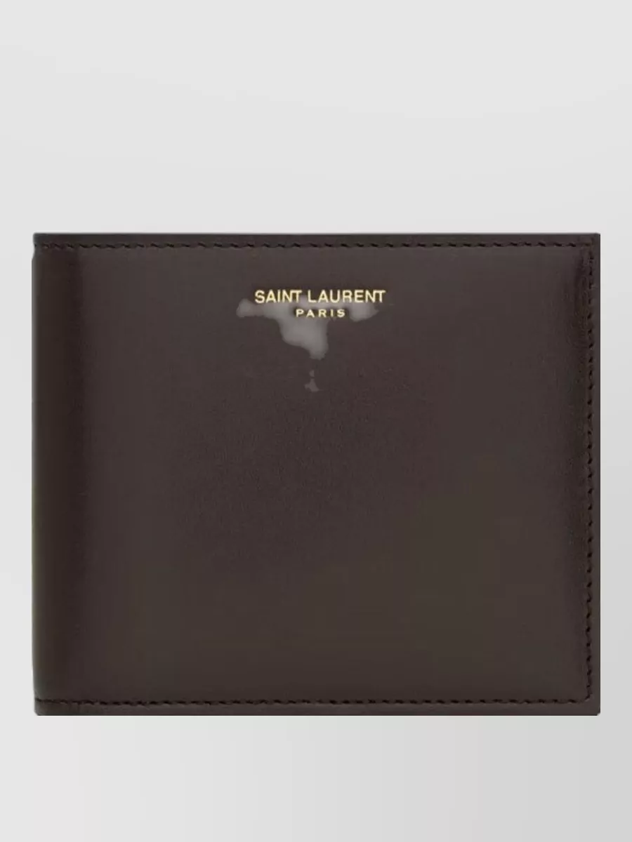 Saint Laurent two-tone leather wallet