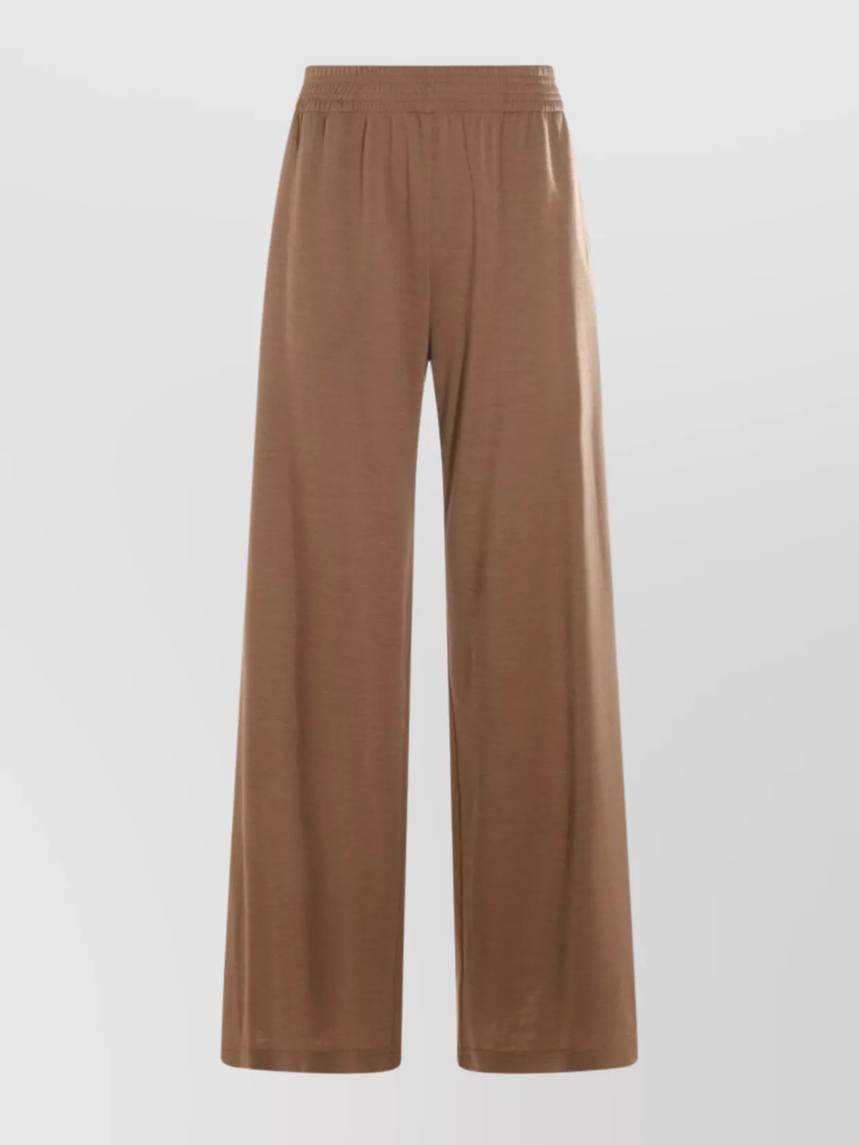 Fabiana Filippi Relaxed Wide Leg Trousers With Belt Loops In Brown