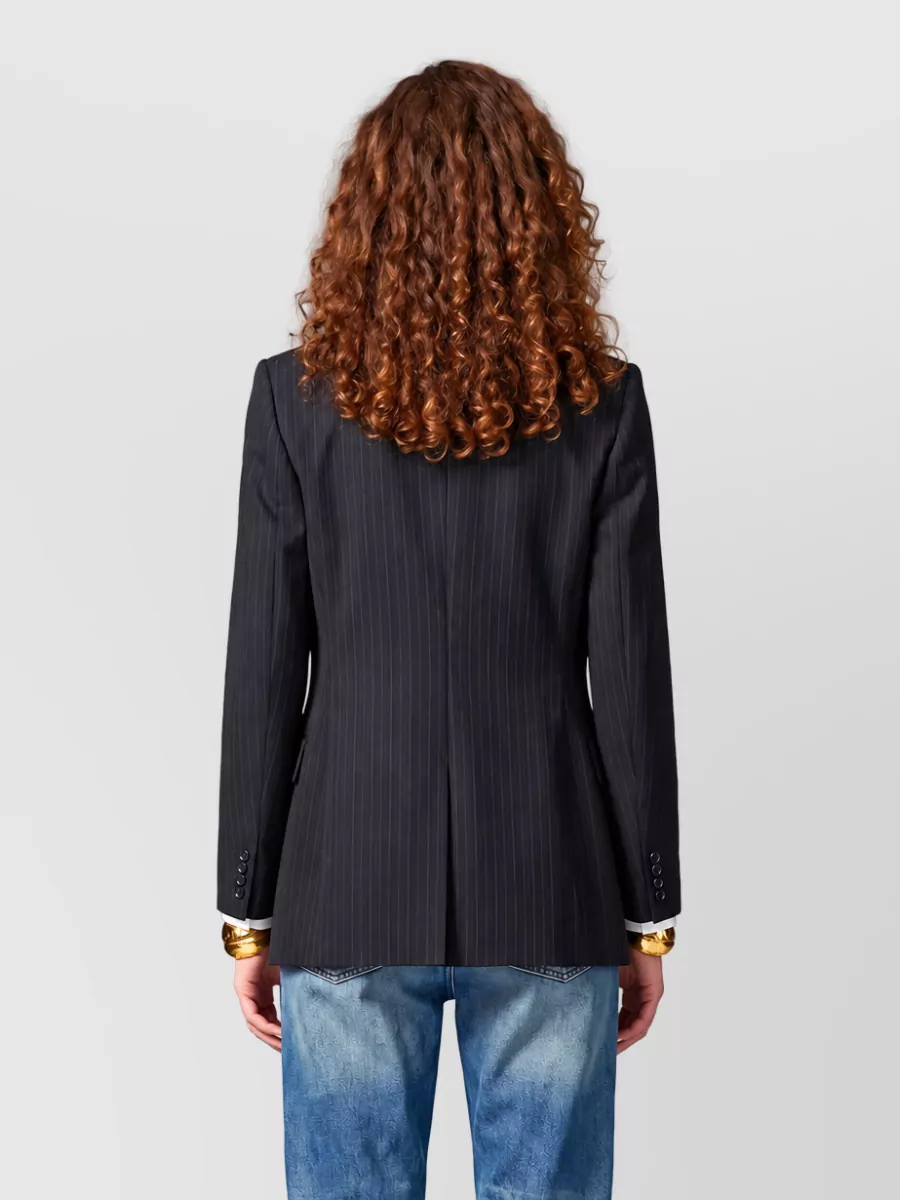 Saint Laurent Wool Double-Breasted Suit Jacket