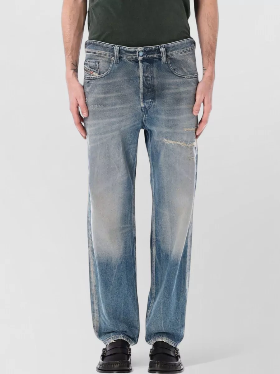 Diesel Denim mid-rise tapered jeans
