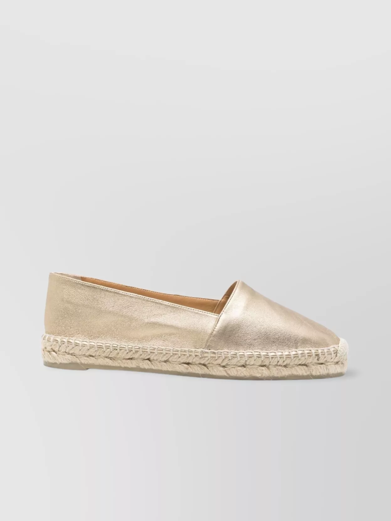 CASTAñER ESPADRILLES LEATHER METALLIC FINISH